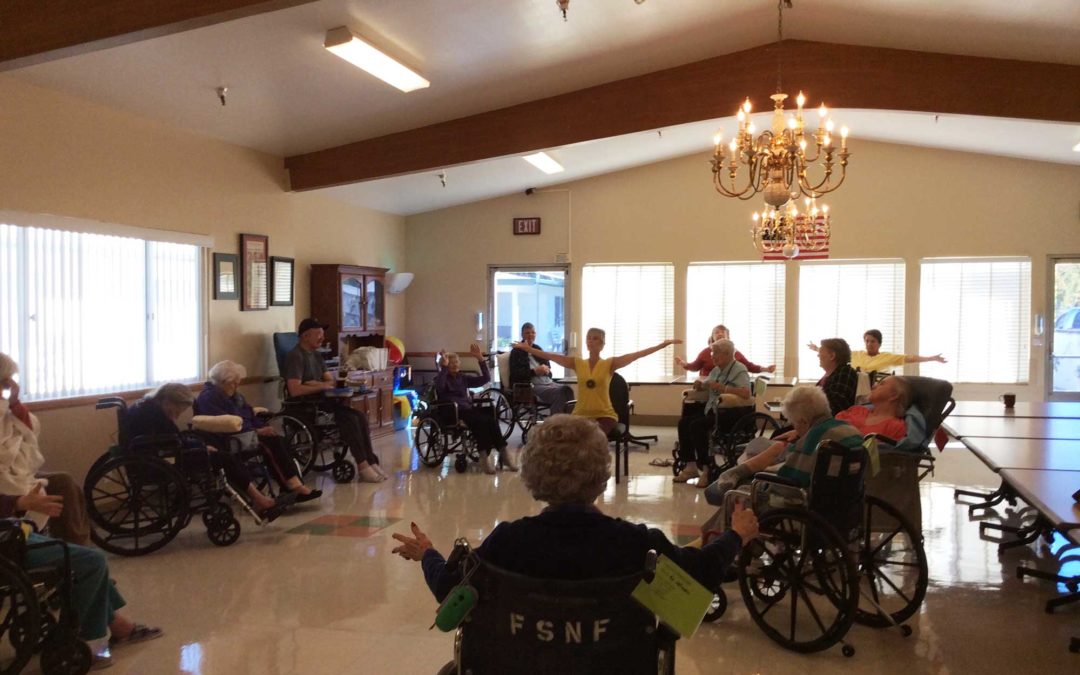 What kind of training is required in order to be a Chair Yoga Teacher in these Senior Care Facilities?