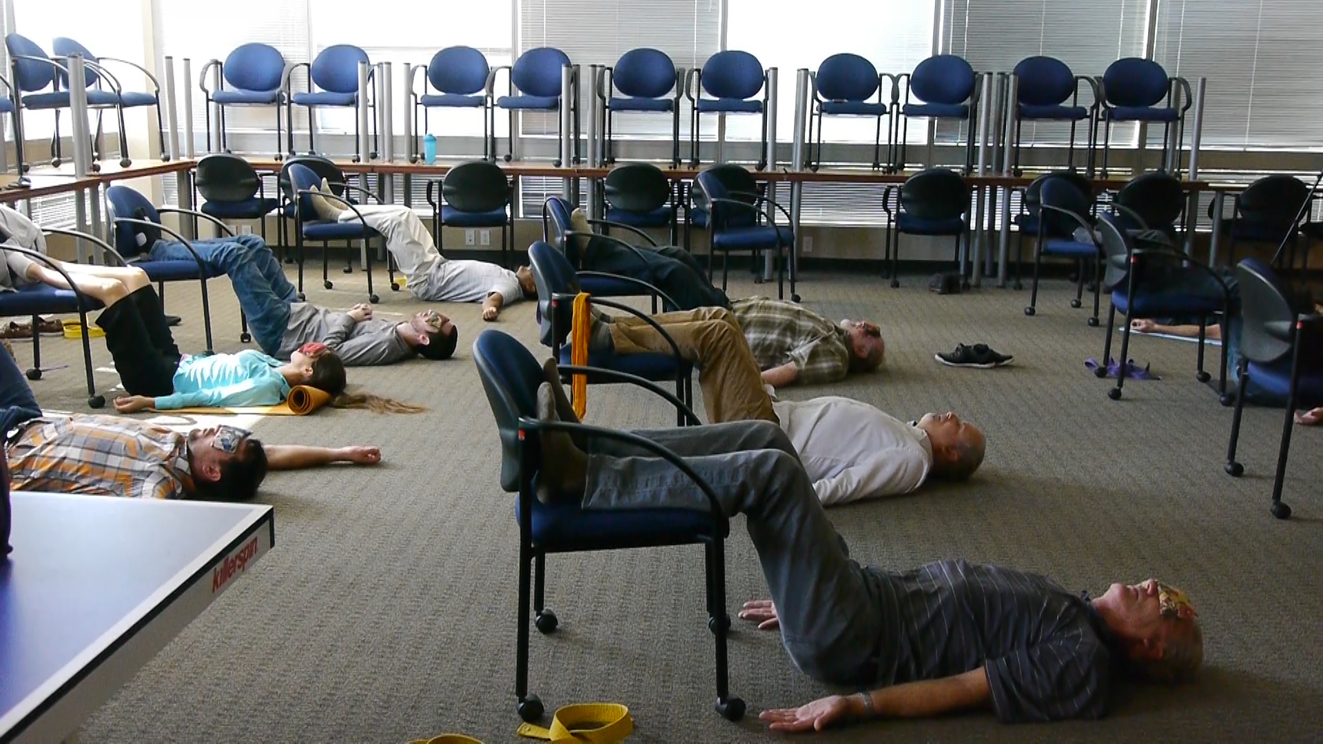 Savasana in a Conference room with Sherry Zak Morris