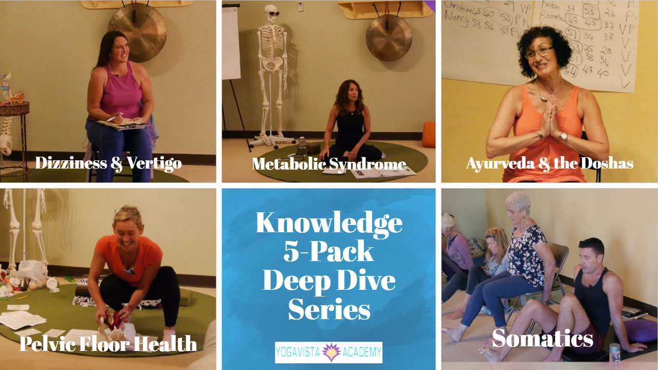 Yoga Vista Academy 5-Pack Online Course Series for teaching Yoga to the 50+ Population