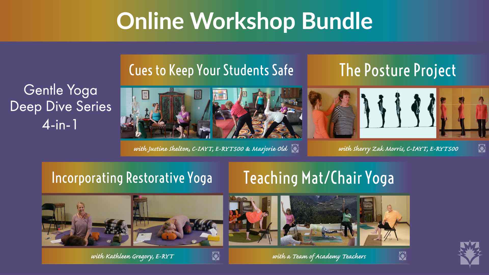 Yoga Vista Academy 3-Pack Online Deep Dive Series for teaching Yoga to Seniors