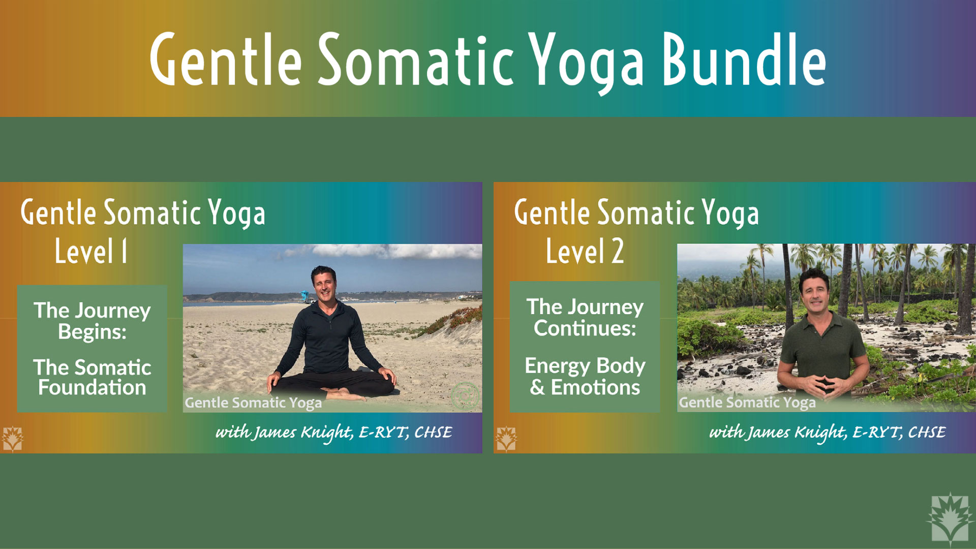 James Knight Gentle Somatic Yoga Bundle Levels 1 & 2
